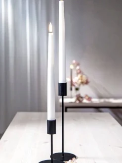 Star Trading Koriste- Ja Kausivalot|LED-antiikkikynttilä Flamme Slim 28 cm valkoine