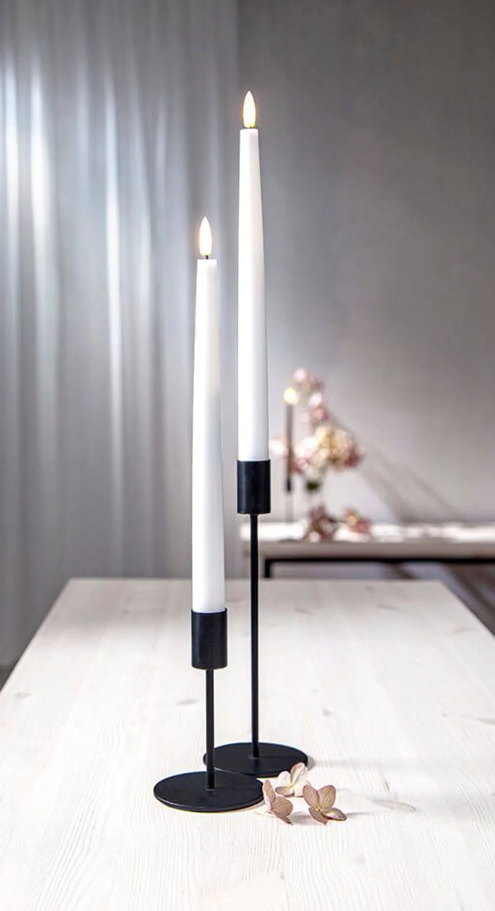 Star Trading Koriste- Ja Kausivalot|LED-antiikkikynttilä Flamme Slim 28 cm valkoine