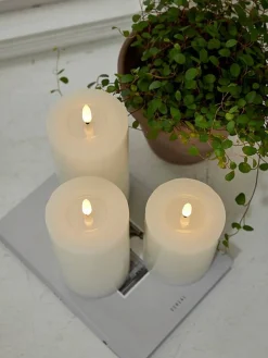 Star Trading Koriste- Ja Kausivalot|LED-kynttilä Flamme Flow 15 cm valkoinen
