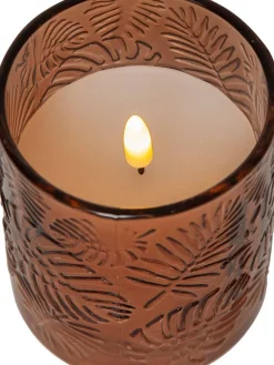 LED-kynttilä Flamme Leaf 10 cm ruskea><noscript><img width=