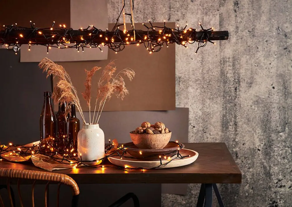 Star Trading Koriste- Ja Kausivalot|valosarja Golden Warm White 80 LED musta 5,6m