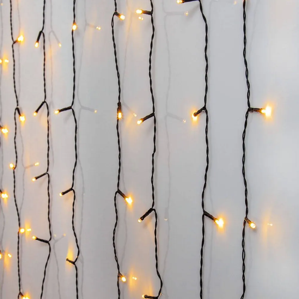 valoverho Golden Warm White 80 LED musta 1,3x1,>Star Trading Clearance