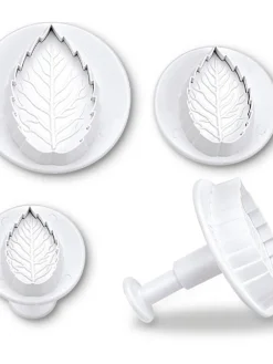 Leivonta|Städter Painomuotti ruusunlehti 3-osaa 2-4 cm