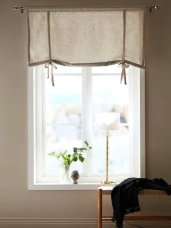 Svanefors Verhot Ja Verhotarvikkeet|laskosverho Otila 120x90 cm beige