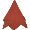 Svanefors Keittiötekstiilit|servetti Julie 45x45 cm tiilenpunainen