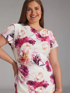 Swing Curve Lyhyet Juhlamekot|mekko 5AG162SC 452 Fuchsia