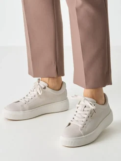 Tamaris Tennarit Ja Sneakerit|tennarit 413 Violetta Ivory 413 Ivory leather