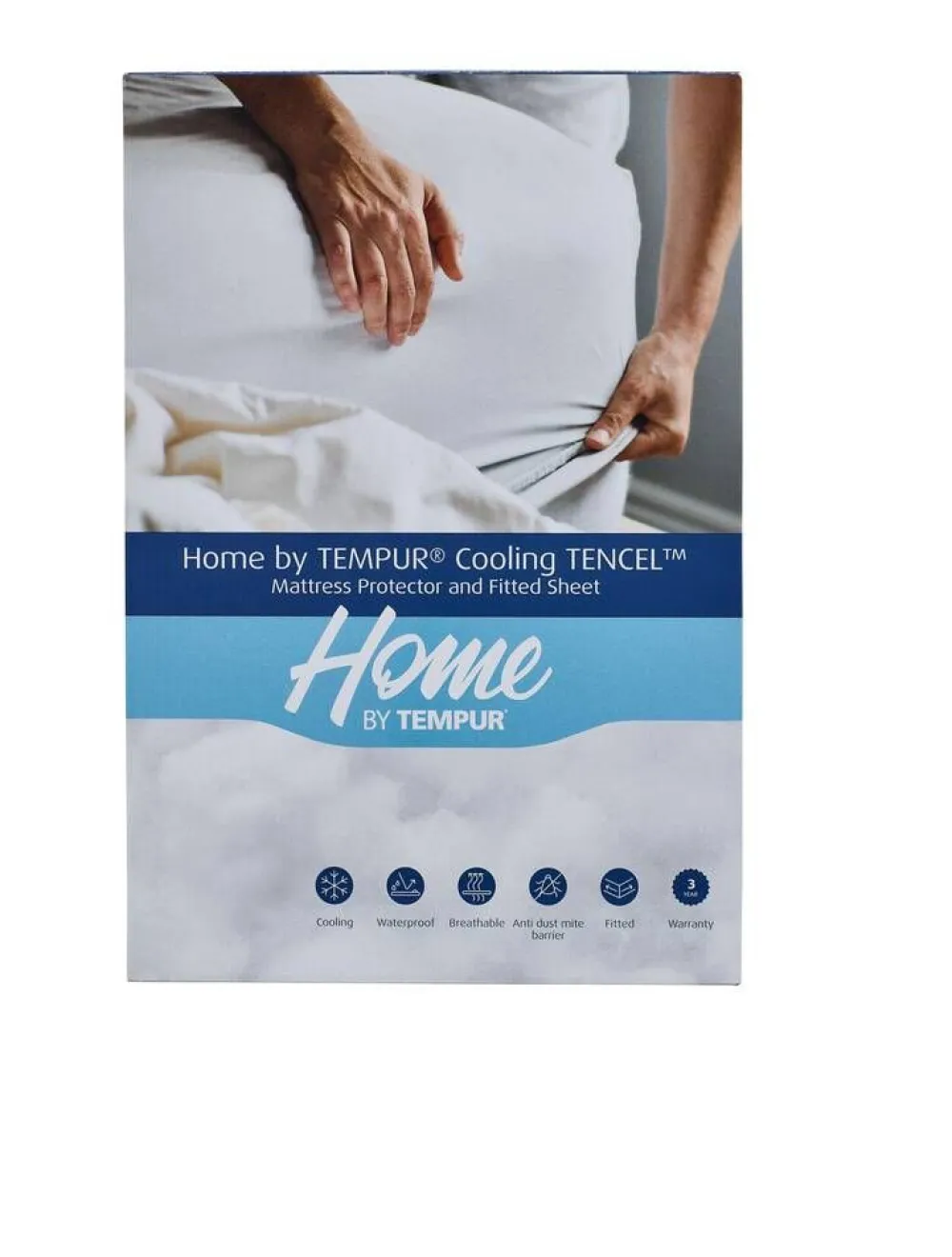 100x200x25 cm muotoonommeltu suojalakana Cooling TENC>TEMPUR Online