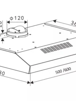 liesituuletin Close 600 mm valkoinen><noscript><img width=