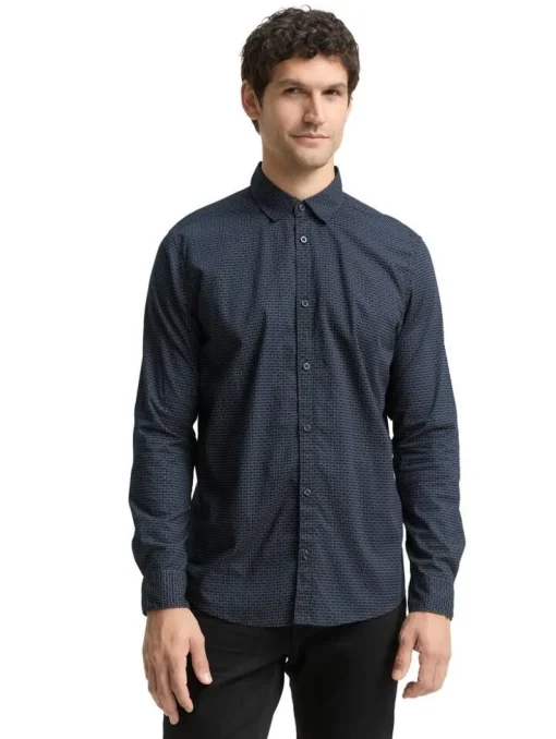 Tom Tailor Kauluspaidat|paita 1048444 Slim fit 38970 Navy mini spike design