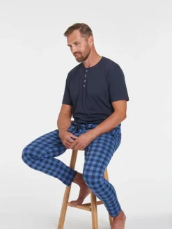 Tom Tailor Yöasut|pyjamapaita 071040-5609 0630 Blue-dark-solid