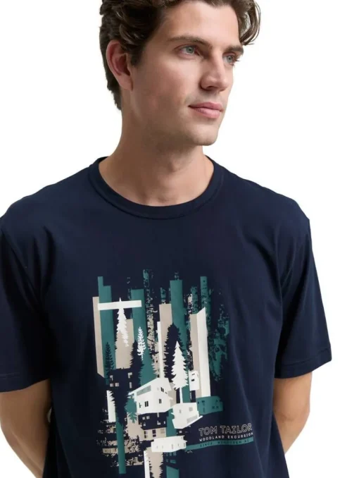 Tom Tailor T-Paidat|t-paita 1047788 10668 Sky captain blue