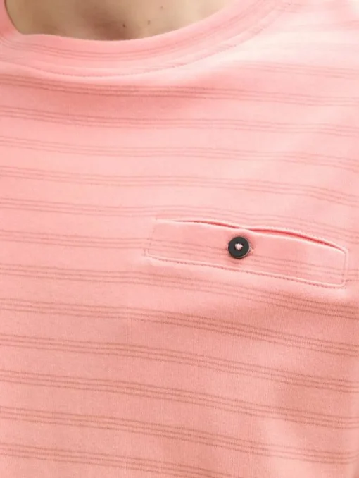 Tom Tailor T-Paidat|t-paita 1045694 37409 Hazy rose tonal fine stripe