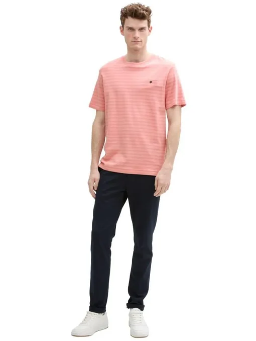 Tom Tailor T-Paidat|t-paita 1045694 37409 Hazy rose tonal fine stripe