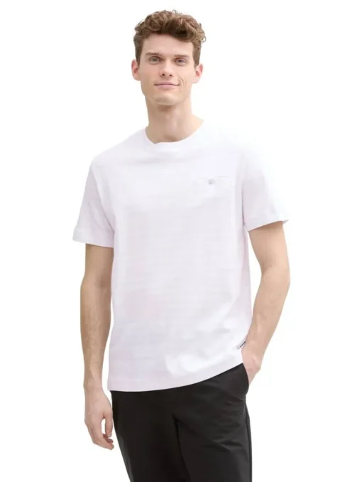 Tom Tailor T-Paidat|t-paita 1045694 37409 Hazy rose tonal fine stripe