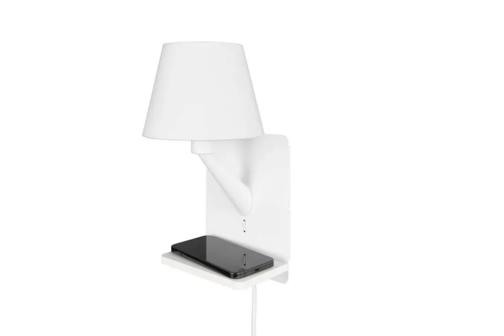 Trio Lighting Sisustusvalaisimet|Comfort seinävalaisin E14 mattavalkoinen latau