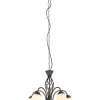 Trio Lighting Sisustusvalaisimet|kattokruunu Rustica 5-os E27 rustiikki