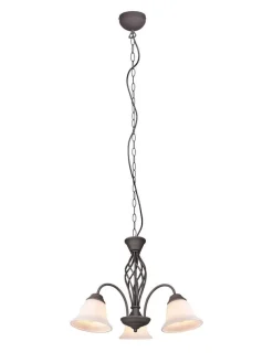 Trio Lighting Sisustusvalaisimet|kattokruunu Rustica 3-os E27 rustiikki