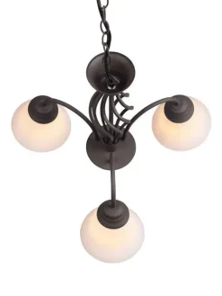 Trio Lighting Sisustusvalaisimet|kattokruunu Rustica 3-os E27 rustiikki