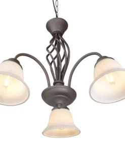 Trio Lighting Sisustusvalaisimet|kattokruunu Rustica 3-os E27 rustiikki