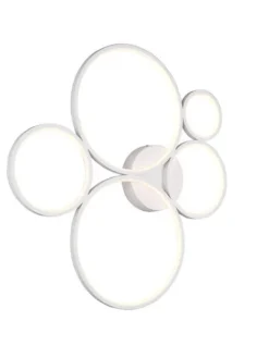 Trio Lighting Sisustusvalaisimet|kattovalaisin Rondo LED 5-os mattavalkoinen