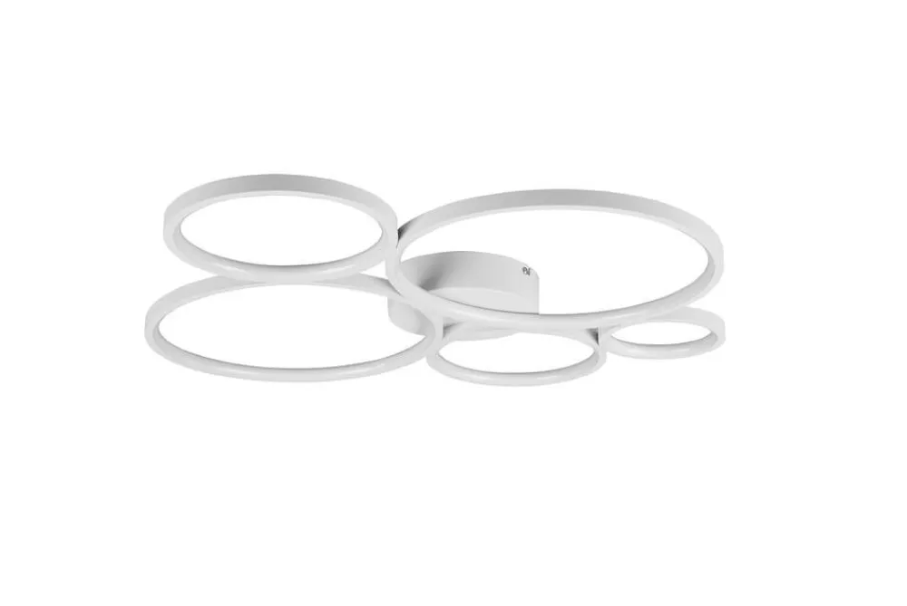 Trio Lighting Sisustusvalaisimet|kattovalaisin Rondo LED 5-os mattavalkoinen