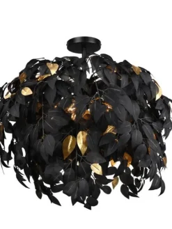 kattovalaisin Leavy 70 cm 3xE14 mattamusta>Trio Lighting Sale
