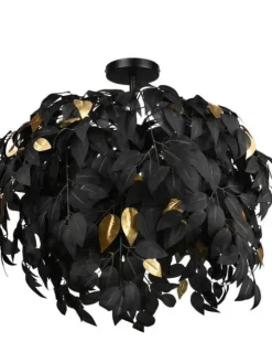 kattovalaisin Leavy 70 cm 3xE14 mattamusta>Trio Lighting Sale
