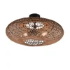 Trio Lighting Sisustusvalaisimet|kattovalaisin Hedda 2xE27 mattamusta/sisal
