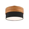 Trio Lighting Sisustusvalaisimet|kattovalaisin Seasons 30 cm E14 musta/puu