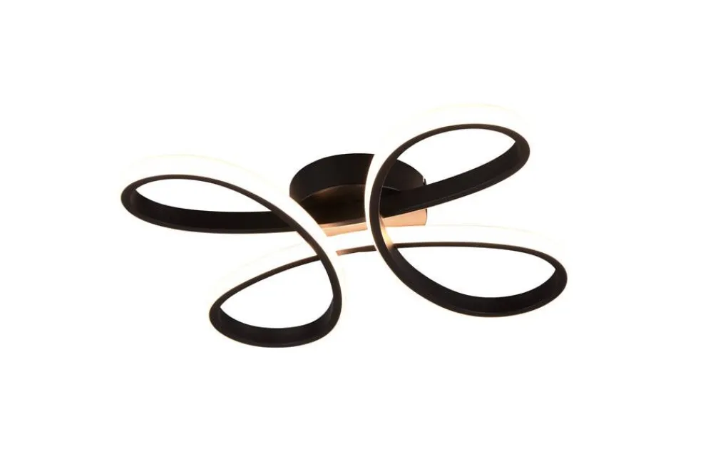 Trio Lighting Sisustusvalaisimet|kattovalaisin Fly LED 40 cm mattamusta