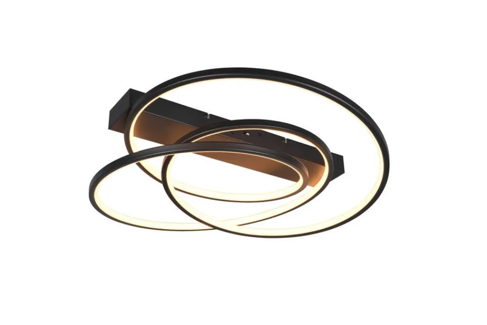 Trio Lighting Sisustusvalaisimet|kattovalaisin Darvin LED mattamusta