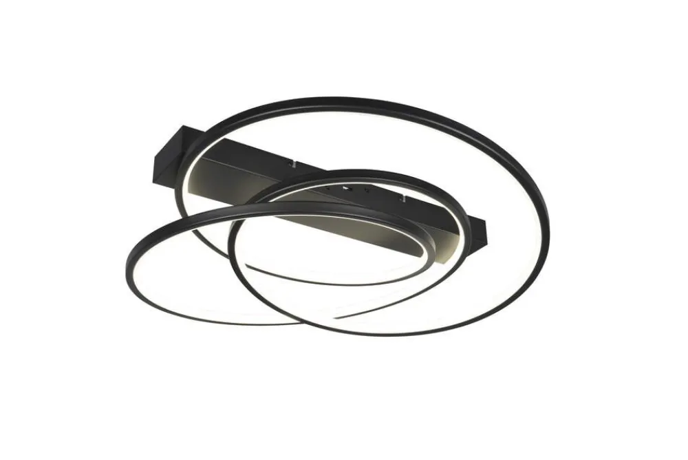 Trio Lighting Sisustusvalaisimet|kattovalaisin Darvin LED mattamusta