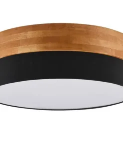 Trio Lighting Sisustusvalaisimet|kattovalaisin Seasons 50 cm E27 musta/puu