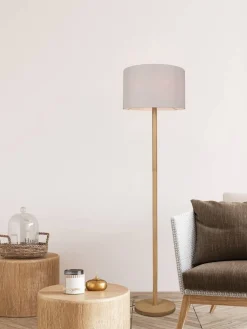 Trio Lighting Sisustusvalaisimet|lattiavalaisin Korba E27 valkoinen