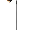 Trio Lighting Sisustusvalaisimet|lattiavalaisin Tommy 1-os E14 mattamusta/kulta