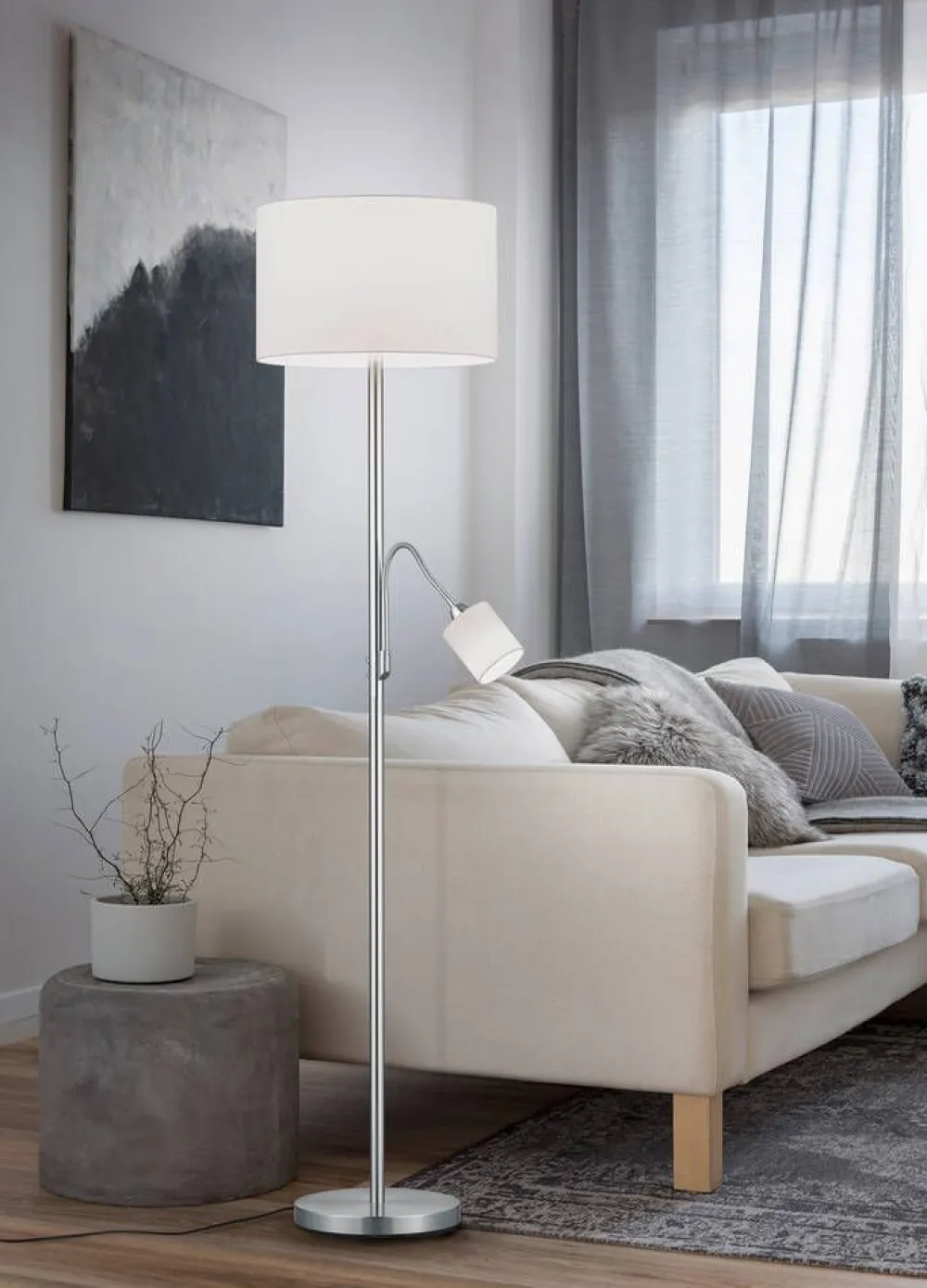 lattiavalaisin Hotel E27+E14 valkoinen>Trio Lighting Outlet