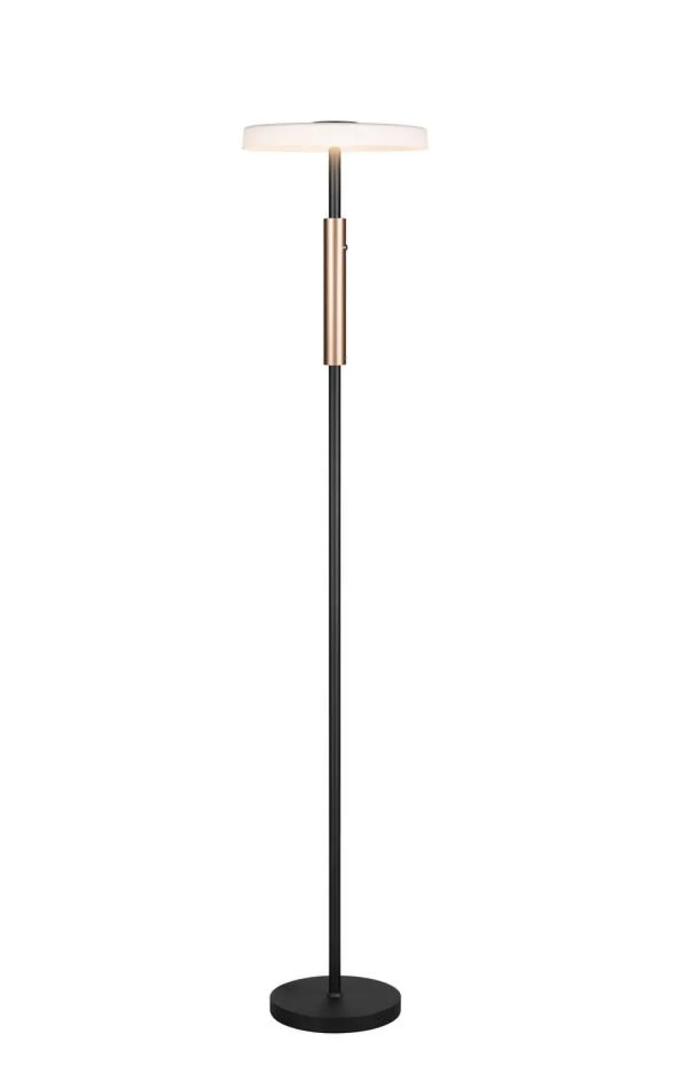 Trio Lighting Sisustusvalaisimet|lattiavalaisin Celeste LED mattamusta/kromattu
