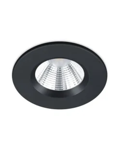 LED alasvalo Zagros IP65 mattamusta pyöreä>Trio Lighting Outlet