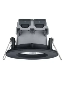 LED alasvalo Zagros IP65 mattamusta pyöreä>Trio Lighting Outlet