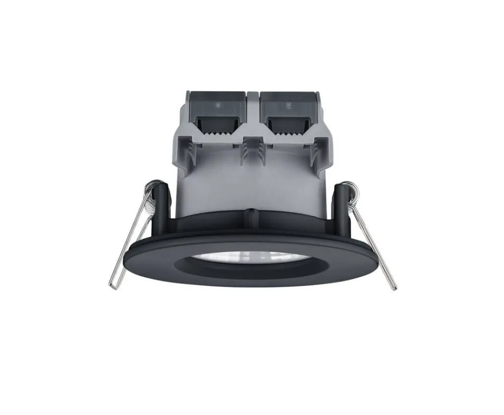LED alasvalo Zagros IP65 mattamusta pyöreä>Trio Lighting Outlet
