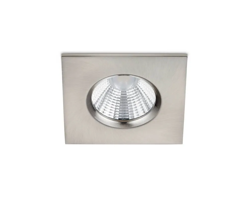 Trio Lighting Sisustusvalaisimet|LED alasvalo Zagros IP65 harjattu teräs neliö