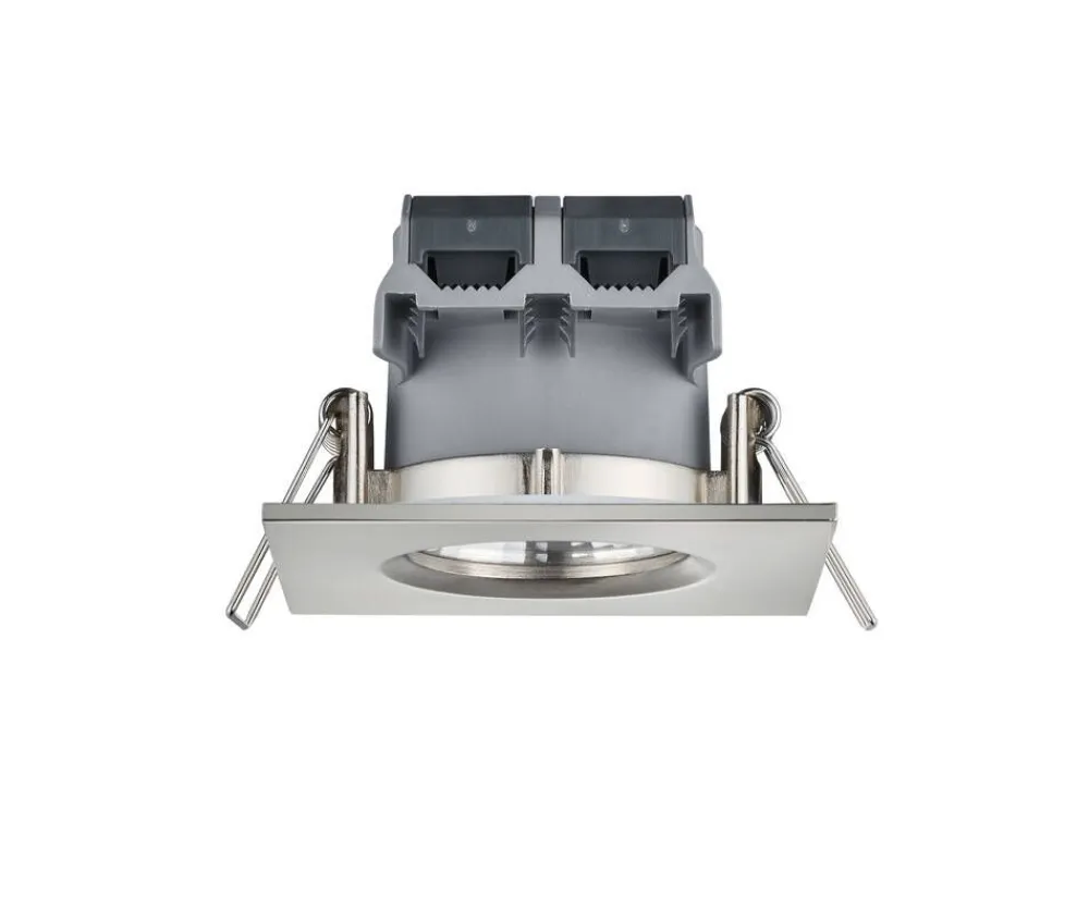 Trio Lighting Sisustusvalaisimet|LED alasvalo Zagros IP65 harjattu teräs neliö