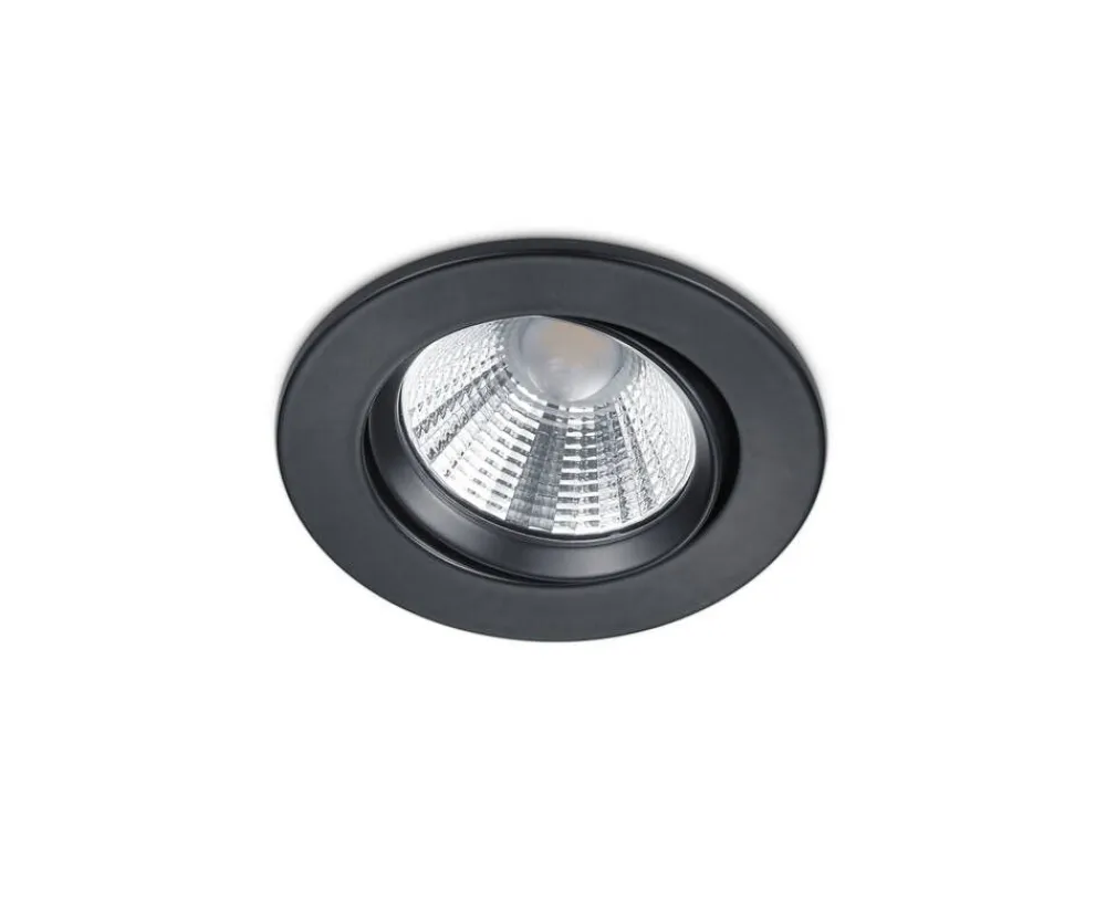 LED alasvalo Pamir mattamusta pyöreä>Trio Lighting Online