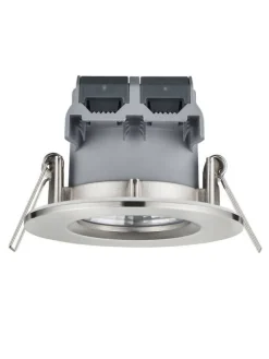 LED alasvalo Zagros IP65 harjattu teräs pyöreä>Trio Lighting Best