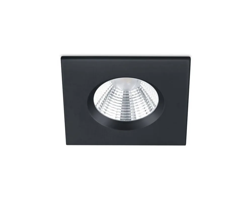 Trio Lighting Sisustusvalaisimet|LED alasvalo Zagros IP65 mattamusta neliö