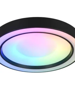 LED kattovalaisin Arco 40 cm mattamusta RGBW>Trio Lighting Online