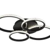 Trio Lighting Sisustusvalaisimet|LED kattovalaisin Cires mattamusta/kristallief