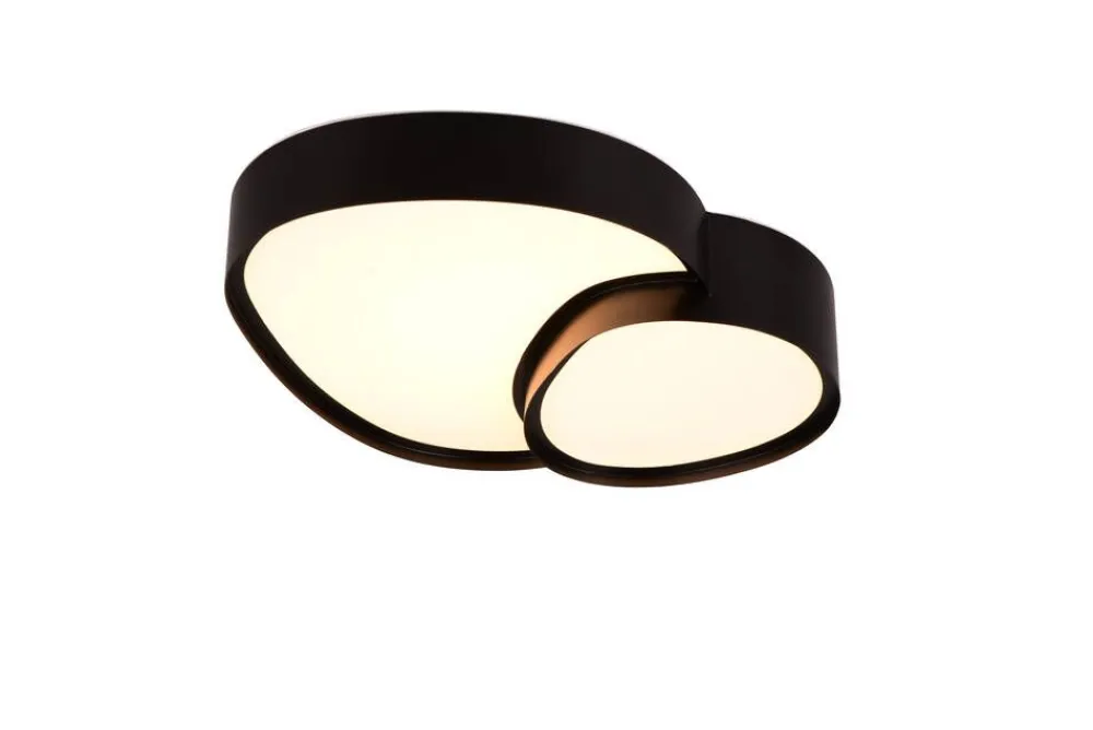 Trio Lighting Sisustusvalaisimet|LED kattovalaisin Rise 43 cm mattamusta