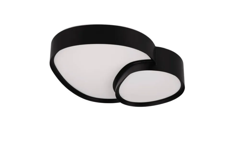 Trio Lighting Sisustusvalaisimet|LED kattovalaisin Rise 43 cm mattamusta